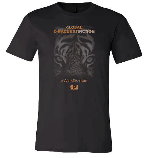 Black Global E-Race Extinction t-shirt